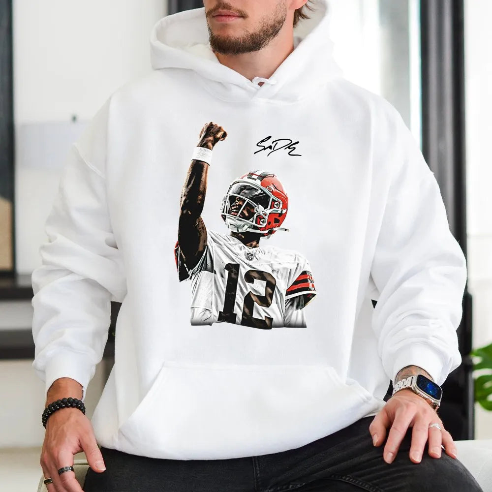 College Football Quarterback Hoodie | Shedeur Sanders Celly Design | Premium Cotton Blend | Gift for CU Buffaloes Fan