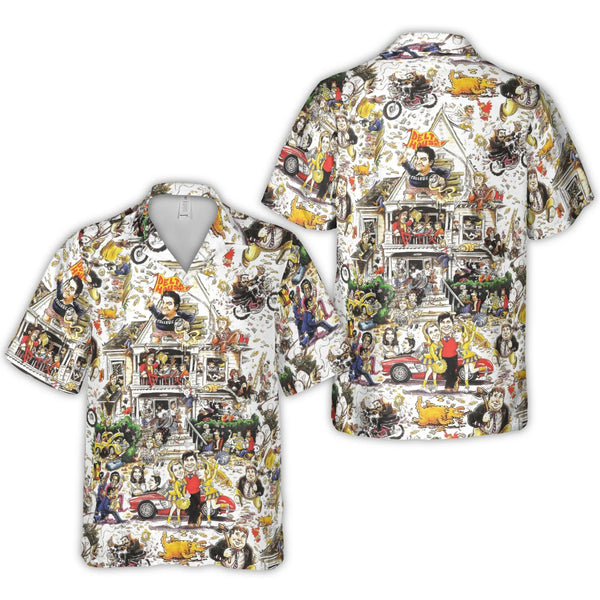 Animal House Movie Hawaiian Shirt | Classic Comedy Collage Print | Breathable Polyester Fabric | Collector's Gift for Film Fa