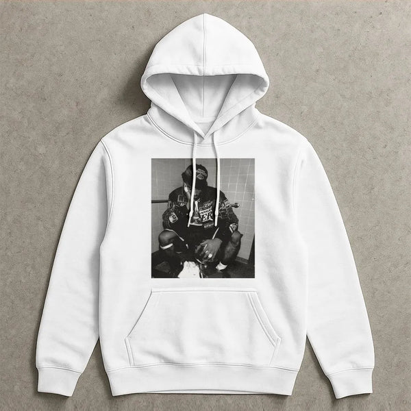 Basketball Legend Graphic Hoodie | Vintage Black And White Photo Print | Premium Cotton Blend | Gift For Basketball Fans And 