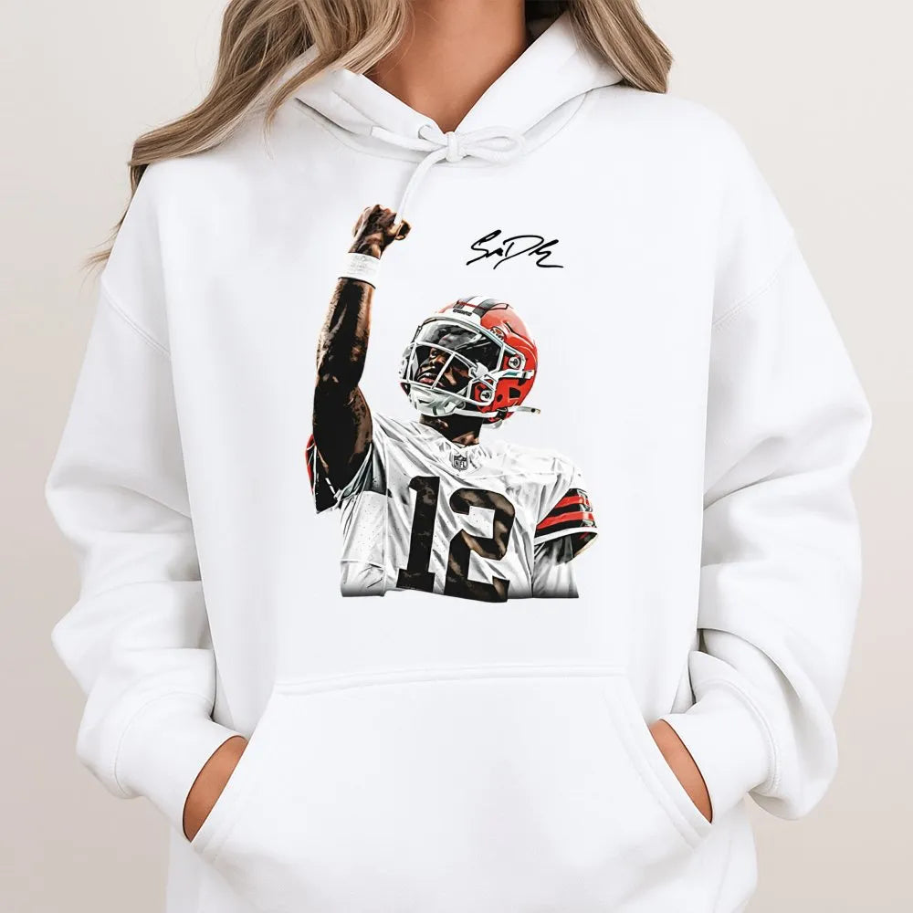 College Football Quarterback Hoodie | Shedeur Sanders Celly Design | Premium Cotton Blend | Gift for CU Buffaloes Fan