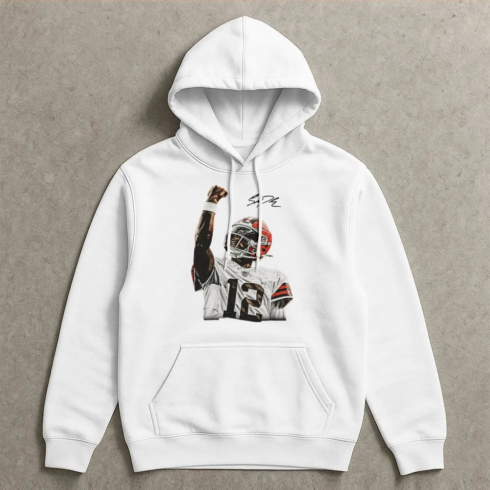 College Football Quarterback Hoodie | Shedeur Sanders Celly Design | Premium Cotton Blend | Gift for CU Buffaloes Fan