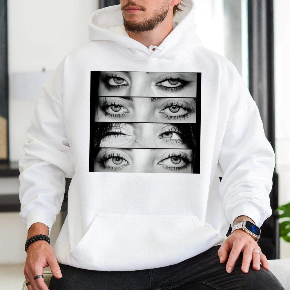 Artistic Eye Graphic Hoodie | Retro Aesthetic Collage Art | Premium Cotton Blend Streetwear | Trendy Gift for Music Lovers