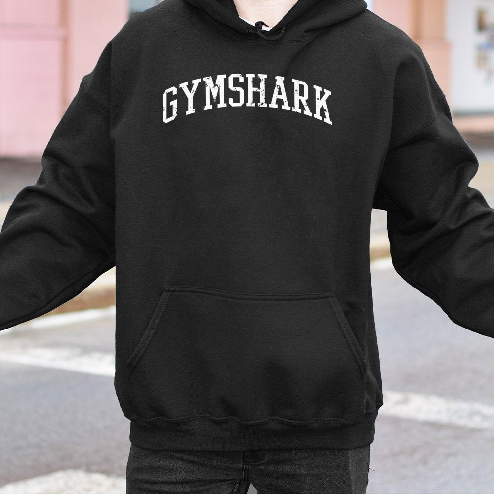Athletic Graphic Hoodie | Varsity Style Chest Print | Cotton-Polyester Blend | Premium Unisex Pullover for Gym and Streetwear