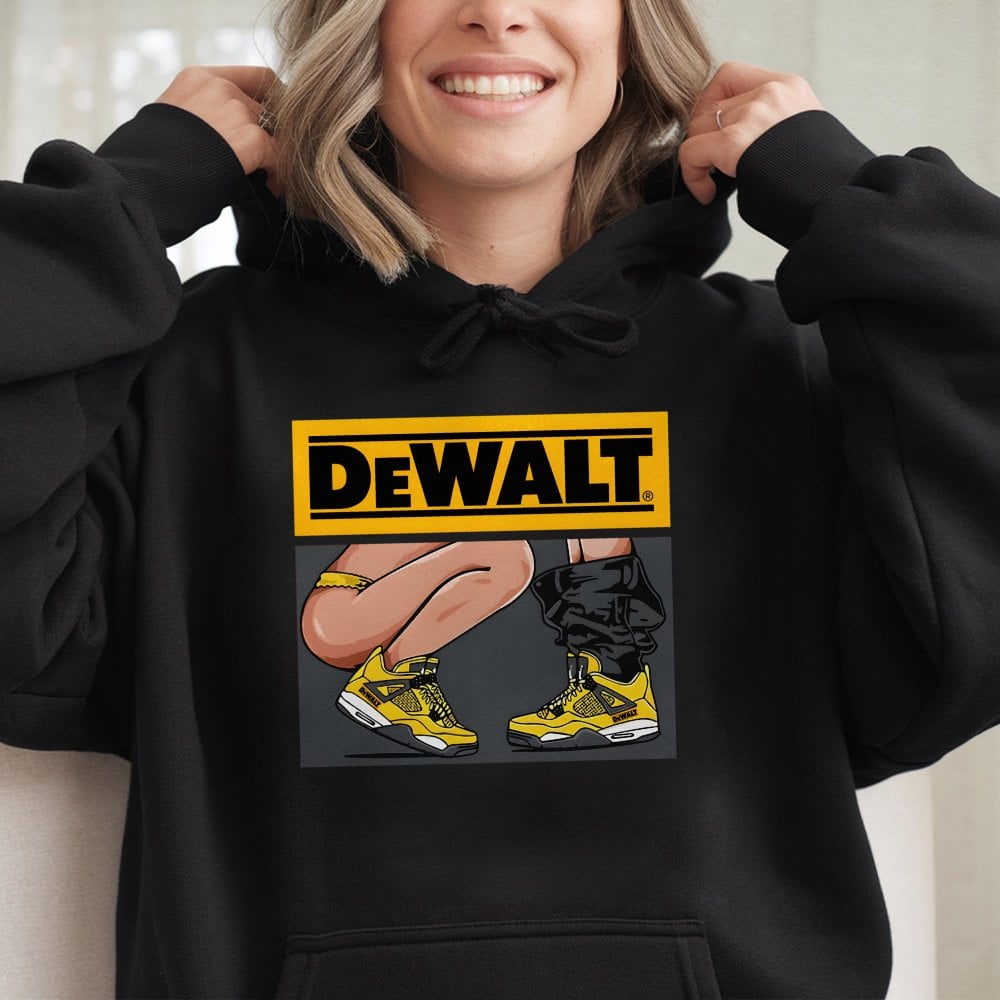 Graphic Tool Brand Hoodie | Funny Construction Worker Humor Design | Premium Cotton-Poly Blend | Perfect Gift For DIY Enthusi