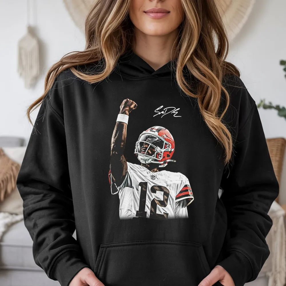 College Football Quarterback Hoodie | Shedeur Sanders Celly Design | Premium Cotton Blend | Gift for CU Buffaloes Fan