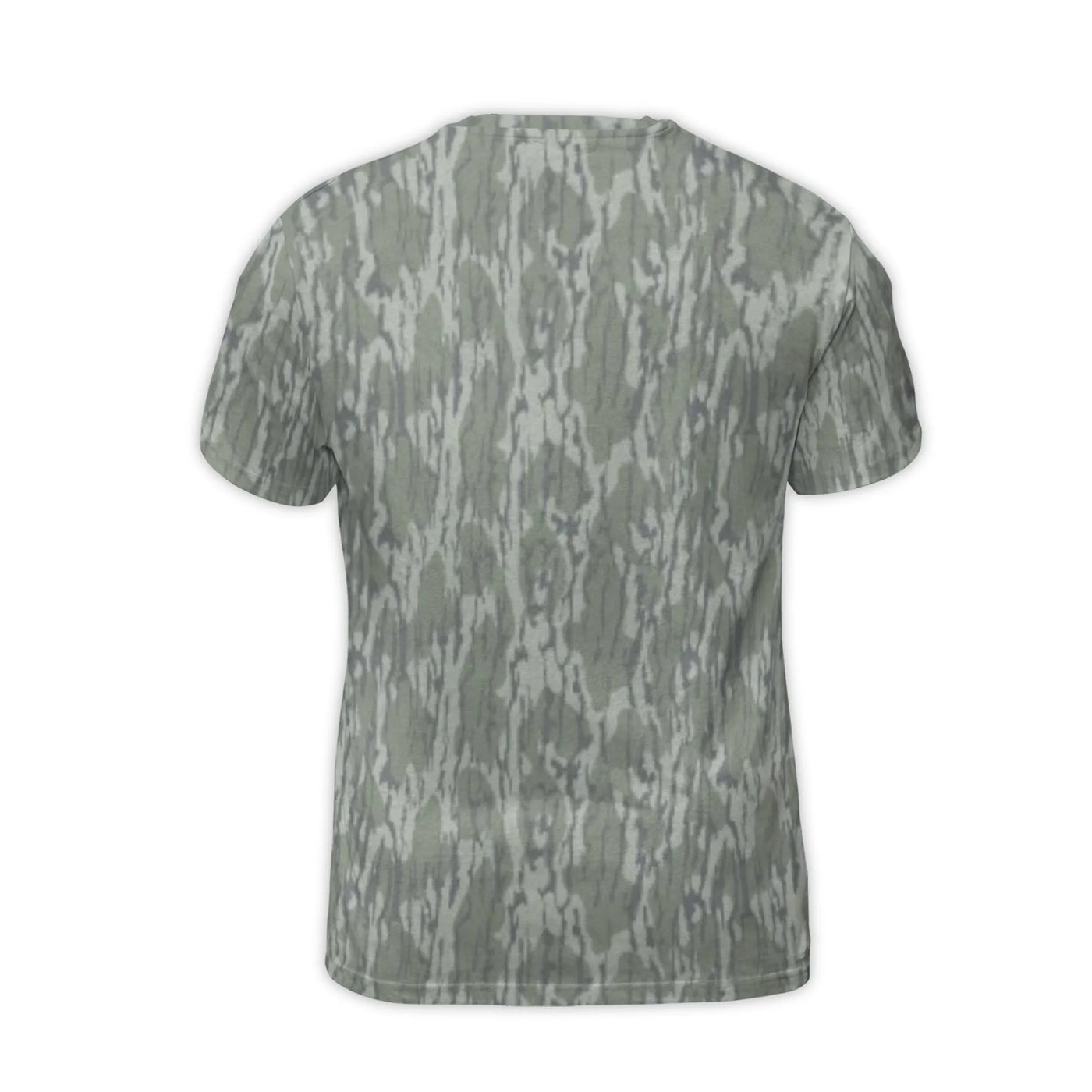 State Pink Script T-Shirt | All-Over Tree Bark Camo Pattern | Premium Stretchy Jersey Blend | Trendy Unisex Streetwear Gift f