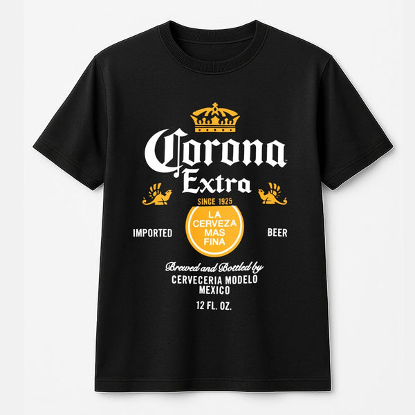 Beer Label Graphic T-Shirt | Vintage Logo Print | Premium 100% Cotton | Casual Unisex Gift for Beer Lovers