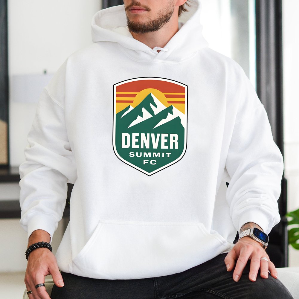 Denver Colorado Hoodie | Retro Mountain Peak Graphic | Premium Cotton Blend | Gift for Hikers and Travel Lovers