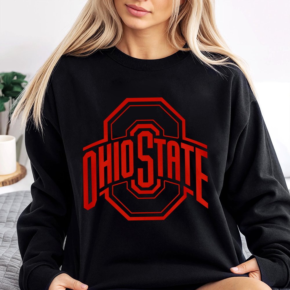 Ohio State University Crewneck Sweatshirt | Vintage Logo Graphic Design | Premium Cotton Blend | Unisex Comfort Gift for Buck