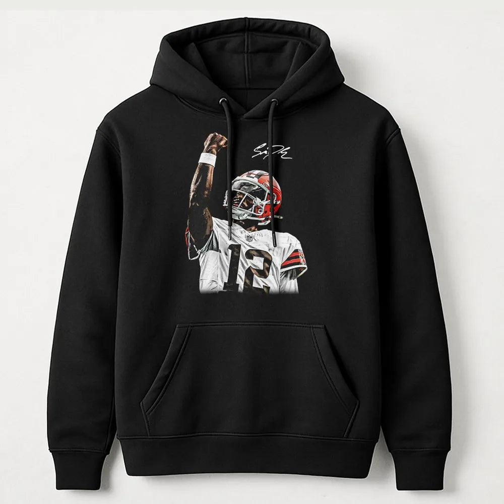 College Football Quarterback Hoodie | Shedeur Sanders Celly Design | Premium Cotton Blend | Gift for CU Buffaloes Fan