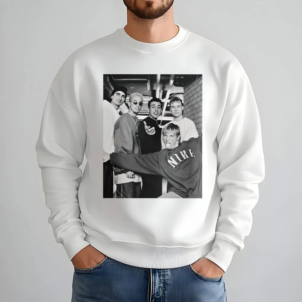 Backstreet Boys Sweatshirt | 90s Pop Music Band Graphic | Vintage Unisex Crewneck | Nostalgic Fan Apparel Gift