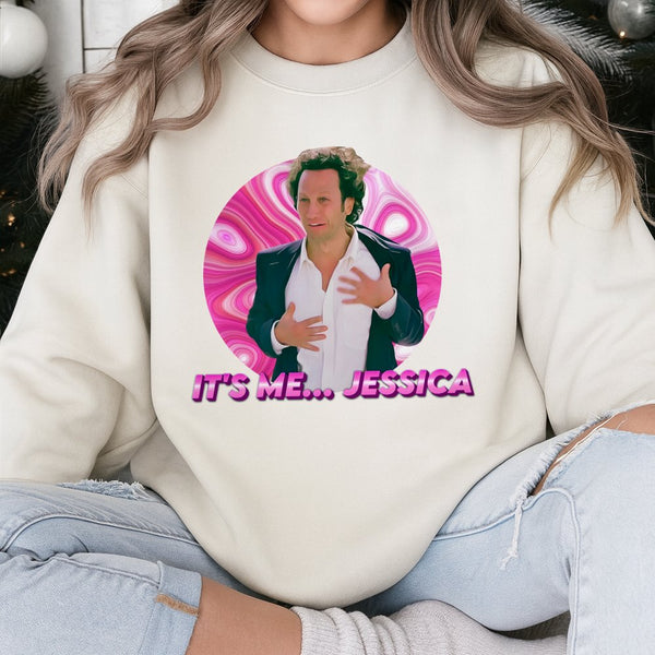 It's Me Jessica Sweatshirt | The Hot Chick Movie Quote | Premium Cotton Blend Crewneck | Funny Y2K Comedy Gift For Fans