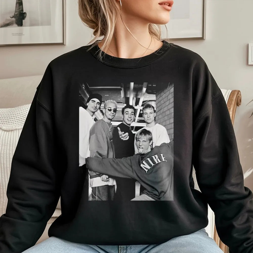 Backstreet Boys Sweatshirt | 90s Pop Music Band Graphic | Vintage Unisex Crewneck | Nostalgic Fan Apparel Gift