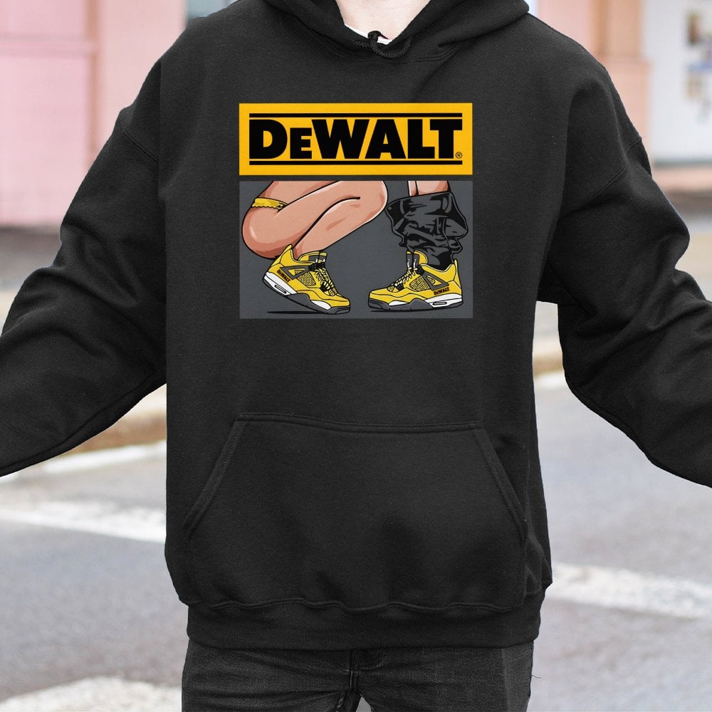 Graphic Tool Brand Hoodie | Funny Construction Worker Humor Design | Premium Cotton-Poly Blend | Perfect Gift For DIY Enthusi