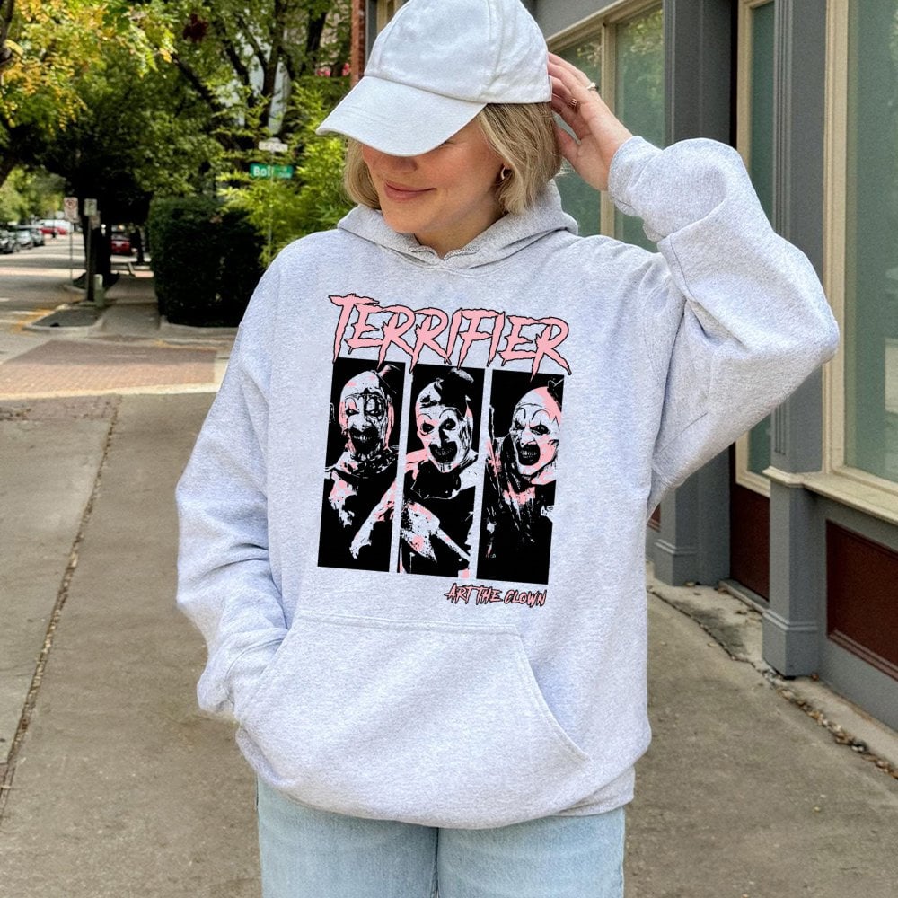 Terrifier Hoodie | Art The Clown Horror Movie Graphic | Premium Cotton Blend | Unisex Gift for Horror Fans and Slasher Movie 