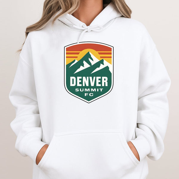 Denver Colorado Hoodie | Retro Mountain Peak Graphic | Premium Cotton Blend | Gift for Hikers and Travel Lovers