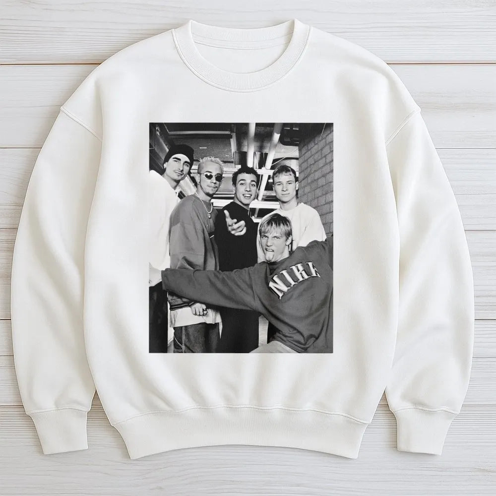 Backstreet Boys Sweatshirt | 90s Pop Music Band Graphic | Vintage Unisex Crewneck | Nostalgic Fan Apparel Gift