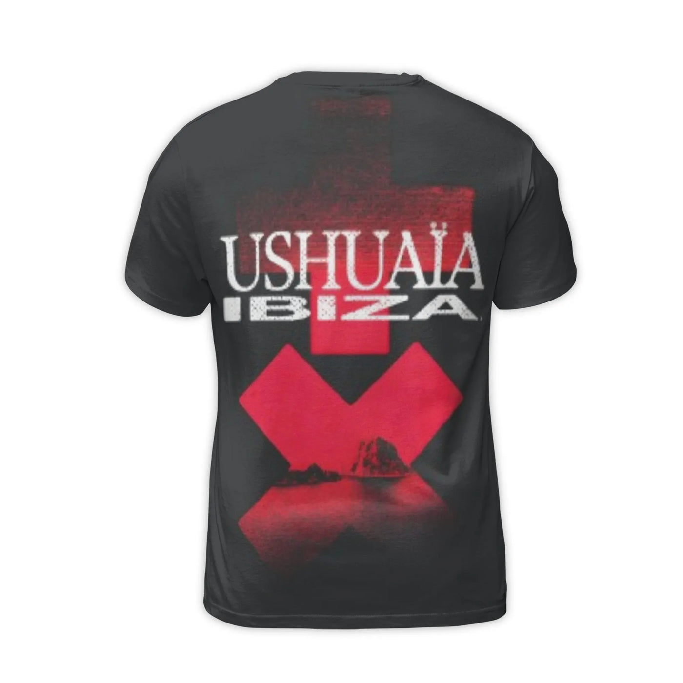 Ushuaïa Ibiza Martin Garrix Graphic T-Shirt | Plus X Red Cross Print | Premium Polyester Blend | Music Festival EDM Fan Gift