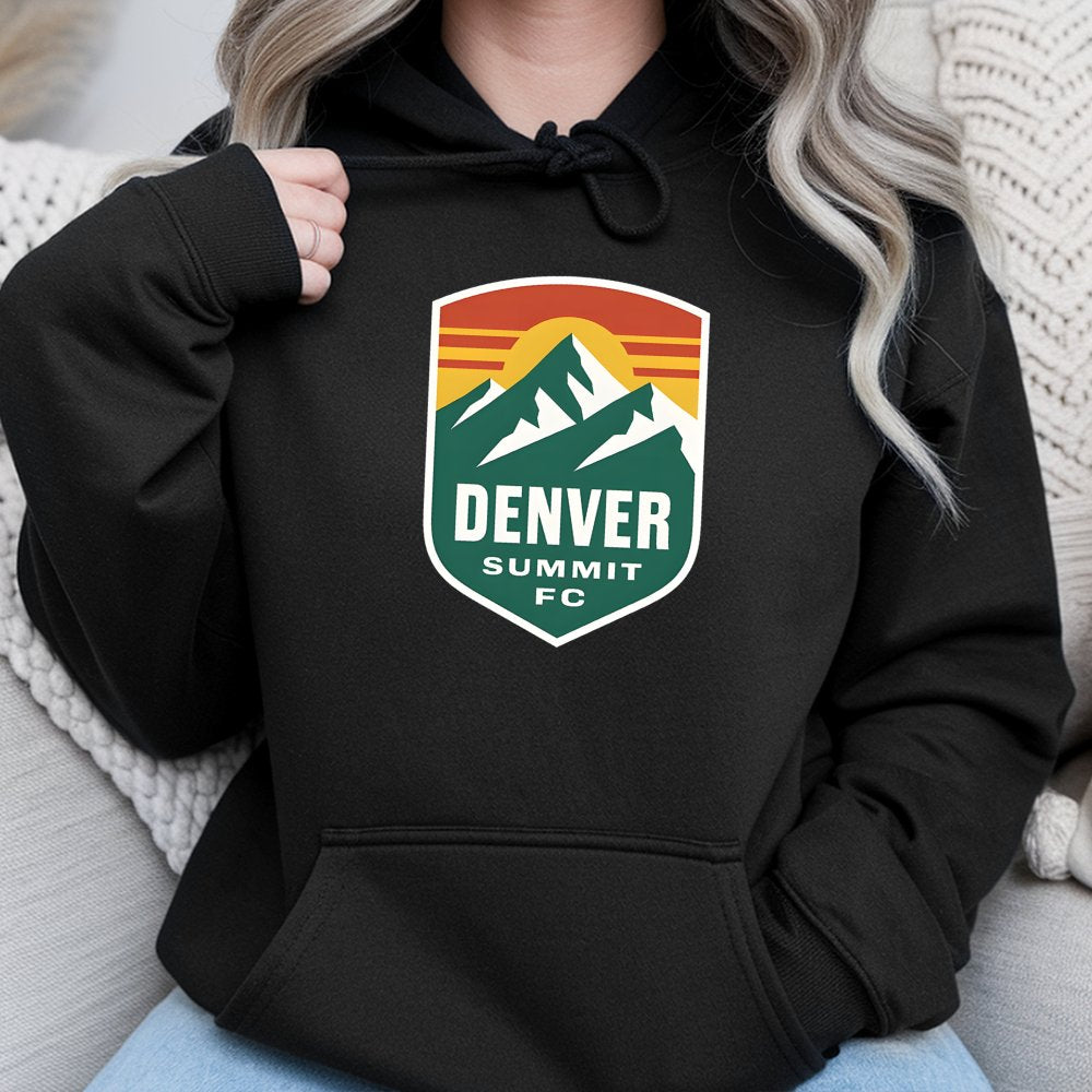 Denver Colorado Hoodie | Retro Mountain Peak Graphic | Premium Cotton Blend | Gift for Hikers and Travel Lovers